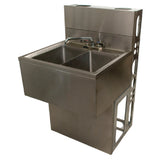 BK Resources UBDW-21-236LS Underbar Sink Two Compartment 36”W X 21-1/4"D X 33-1/2"H Overall Size