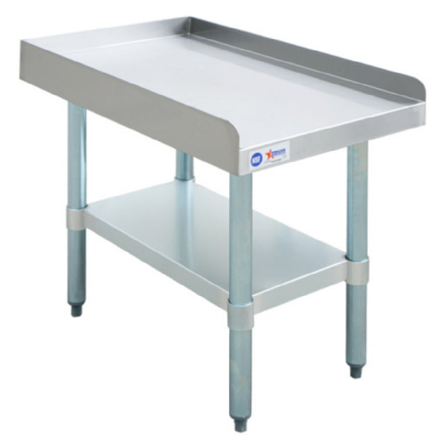 Omcan 47693 (47693) Equipment Stand 18"W X 30"D Stainless Steel Top With 2" Upturn On Rear & Sides