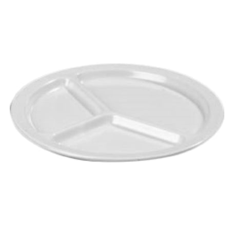 Carlisle KL10202 Carlisle Kingline™ 3-Compartment Plate 10" Dia. Round