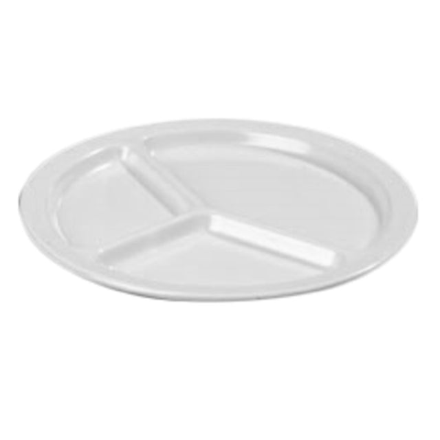 Carlisle KL10202 Carlisle Kingline™ 3-Compartment Plate 10" Dia. Round