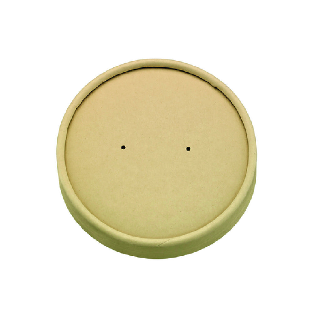 PacknWood 210LSOUPW150K - Paper Lid, 5.9"D X 0.6"H, No Plastic