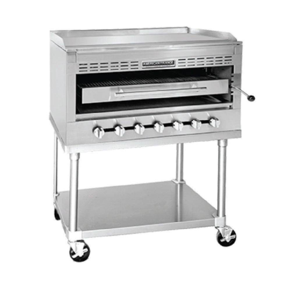 American Range HD36-RGBSH_NAT - Radiant Steakhouse Griddle/Broiler, Gas, 36" Wide Cooking Surface