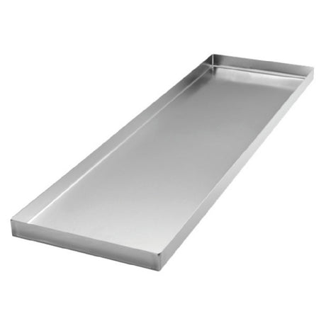 Hubert 55882 - Display Tray, 8"W X 26.75"D X 1"H, 18/10 Stainless Steel
