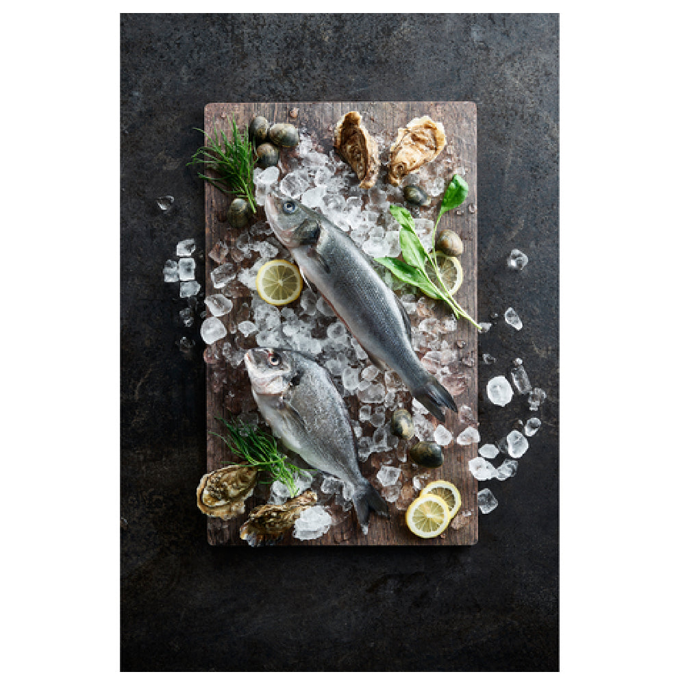 Bauscher Hepp TRW9914 - Rustic Wood Collection Platter, GN 1/4 Size, 10-1/2"L X 6-1/2"W X 1/2"H