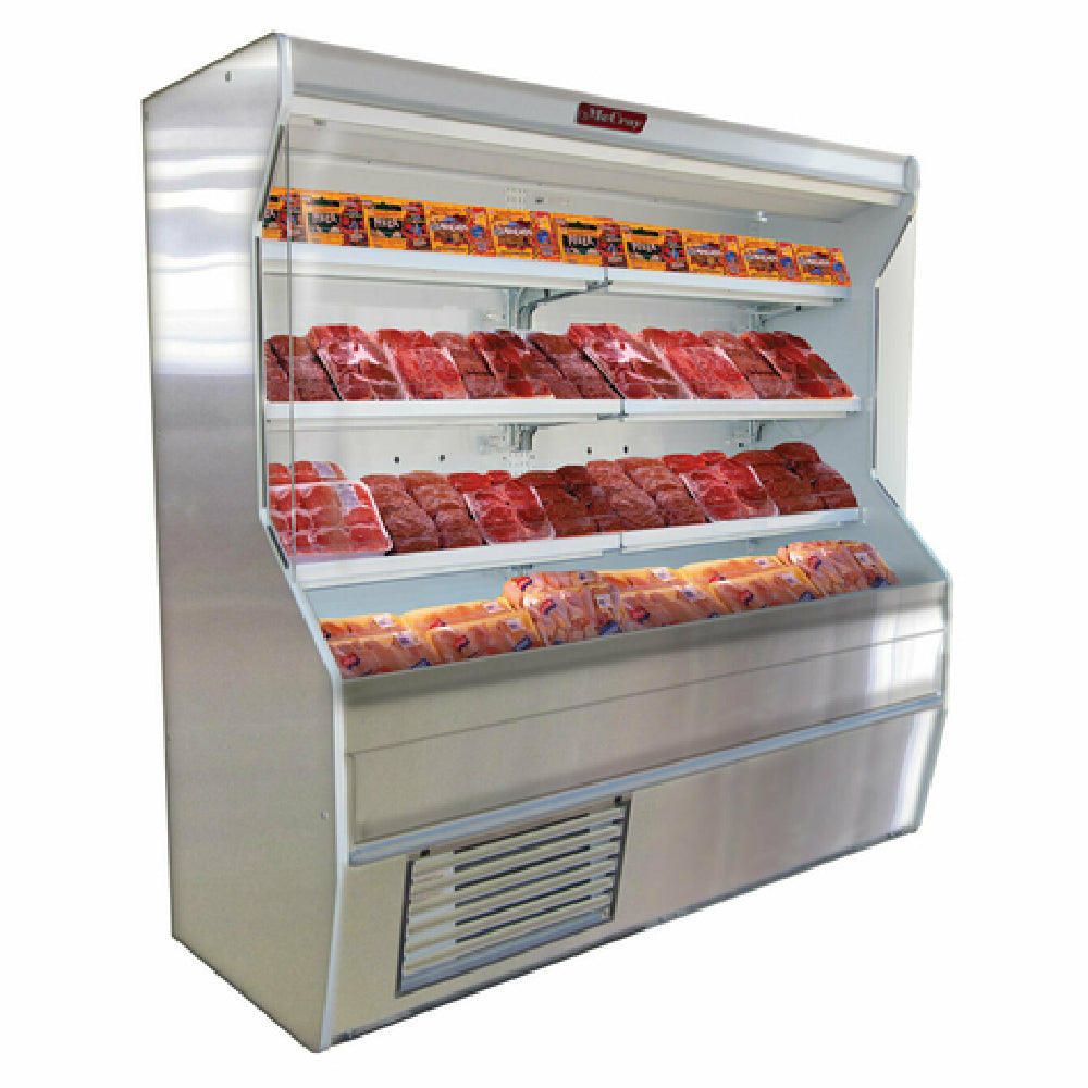 Howard-McCray R-M32E-8-S-LED Meat Open Merchandiser 98"W Open Front Designed For Remote Refrigeration