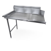 Steel Works Stainless SWCDT-36L Clean Dish Table 30" X 36" X 43-3/4"H 16ga/304 Stainless Steel