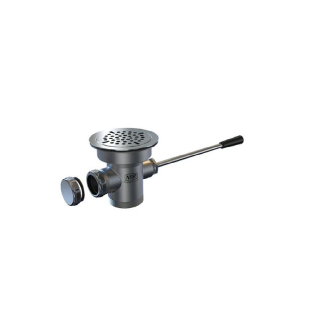 NBR Equipment P5LD2 Lever Handle Waste Drain With Over Flow Cap 2"male & 1-1/2" Female Threading