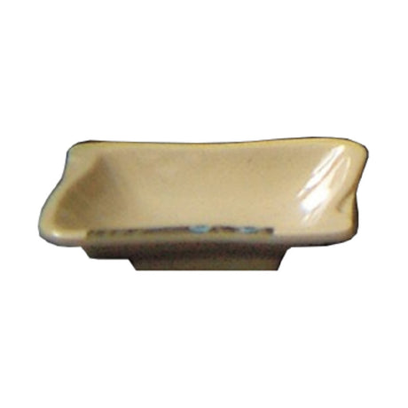 Yanco JP-0002 Japanese Sauce Dish 3 Oz. 4-1/8"L X 3"W