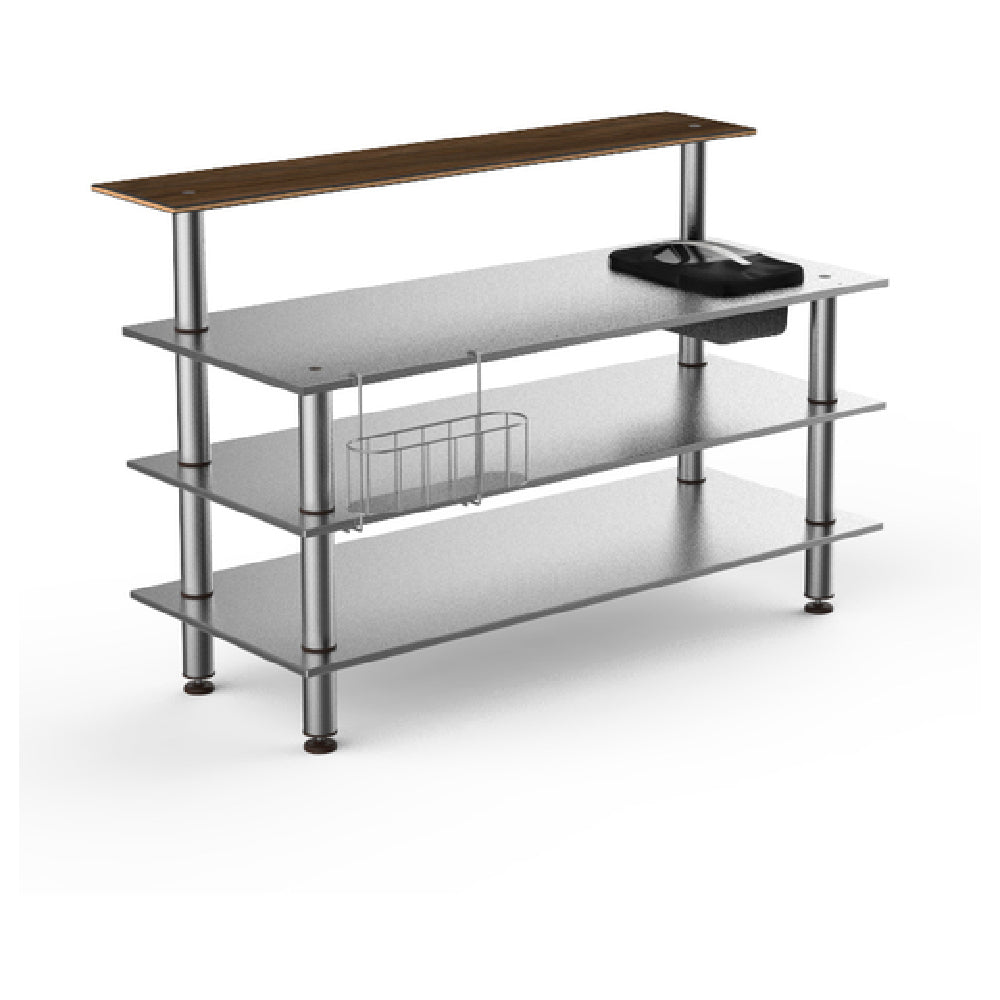 Steelite MGCMLC06WSXF Mogogo Buffet Solutions Modular ProBar Station 4-tier 71" X 40" X 47-1/2"H