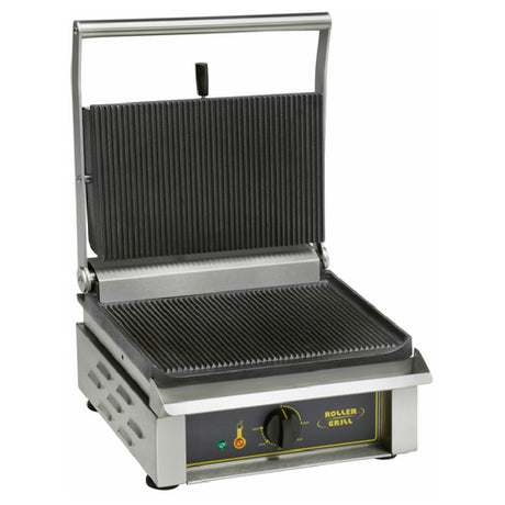 Equipex PANINI_GTB Roller Grill Panini Grill Cast Iron Grooved Top & Grooved Bottom Griddle Plates