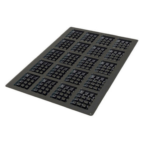 Louis Tellier SQ052 Silikomart Mold Square Waffle Makes (20) 3.8 Oz. Pieces