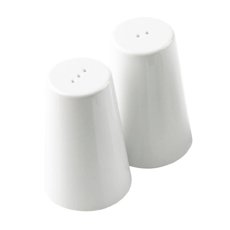 Tablecraft 10418 Sierra Collection™ Salt & Pepper Shaker Melamine White (must Be Purchased In Multiples Of 6 Sets)