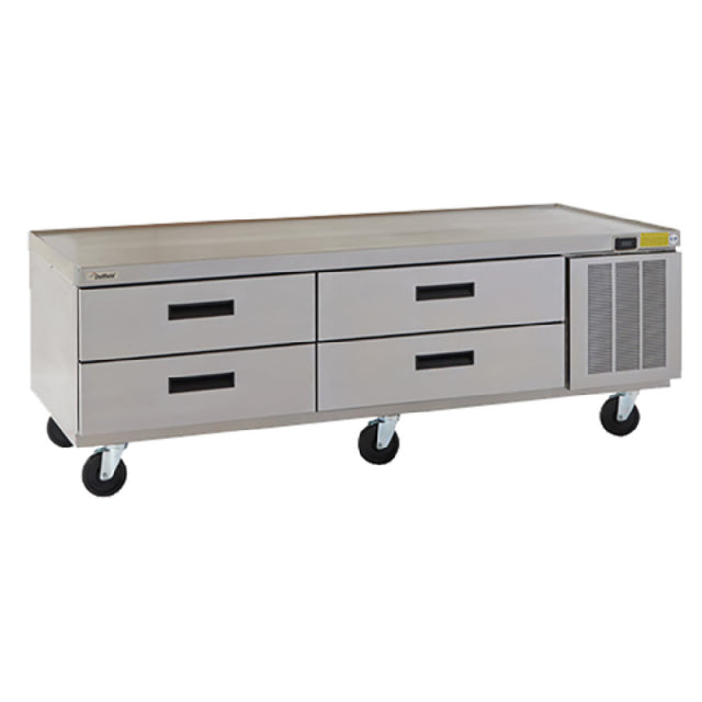 Delfield F2980P Refrigerated Low-Profile Equipment Stand 80-1/4" W Two-section