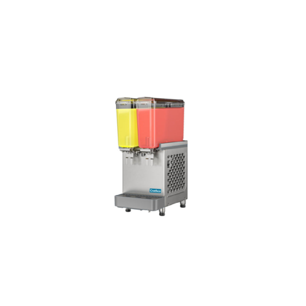 Crathco SR-2E-16 Crathco® Classic Pro Bubbler® Mini Twin Pre-Mix Cold Beverage Dispenser