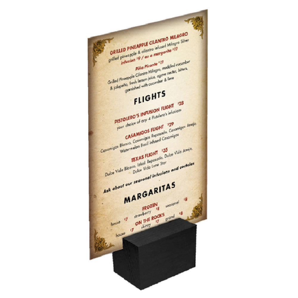 Menu Solutions WDBLOCK-REC Wood Block 2"W X 1"D X 1-1/4"H Rectangular