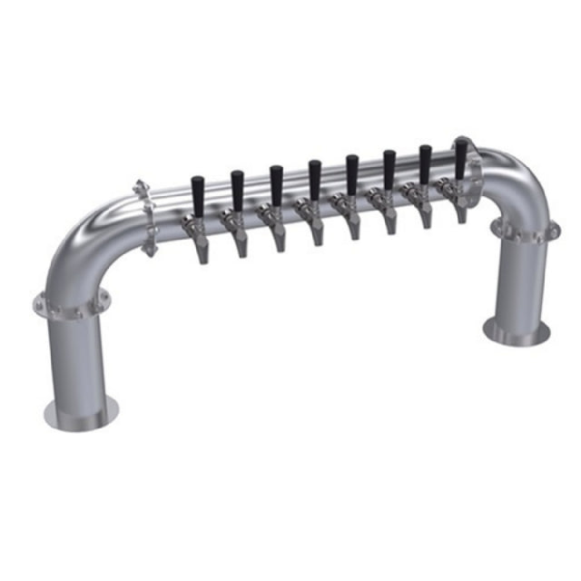 Krowne KPTP-8A Krowne Pass Through Pipe Tower Eight Faucets Handles And Faucets Not Included