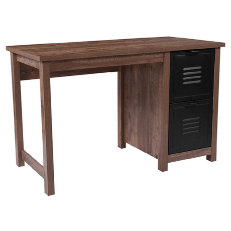 Flash Furniture NAN-JN-21736T-GG New Lancaster Collection Computer Desk 47-1/4"W X 23-1/2"D X 30"H