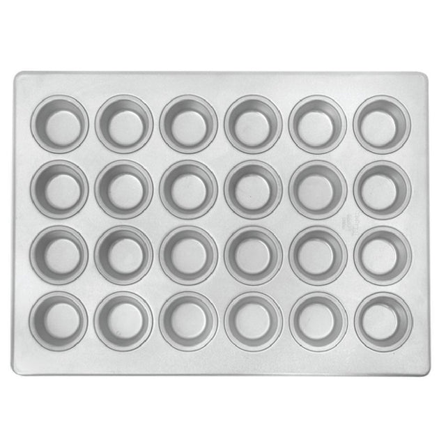 Hubert 66874 - Muffin Pan, Mini, Holds (24) 2-1/10 Oz. Muffins (4 Rows Of 6)