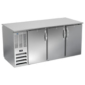 Beverage Air BB72HC-PT-S - Refrigerated Back Bar Pass-Thru Storage Cabinet, Three-section