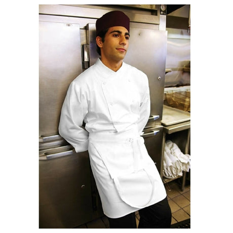 Chef Works COCCWHT2XL St. Maarten Chef Coat Double-breasted Long Sleeves