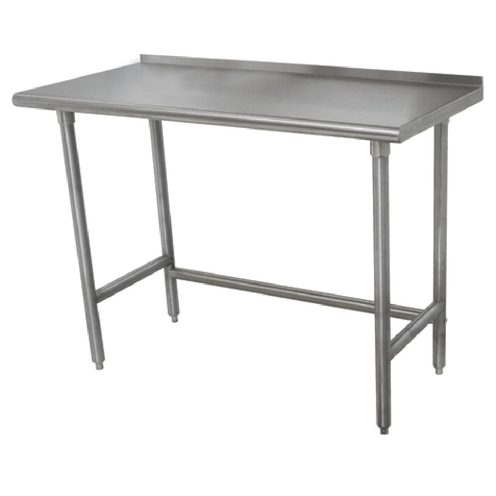 Advance Tabco TSFLAG-246-X Special Value Work Table 72"W X 24"D 16 Gauge 430 Stainless Steel Top With 1-1/2"H Rear Up-turn