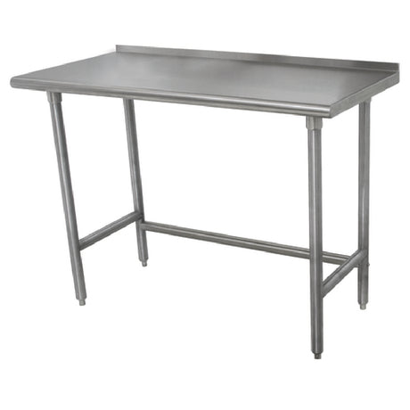 Advance Tabco TSFLAG-307-X Special Value Work Table 84"W X 30"D 16 Gauge 430 Stainless Steel Top With 1-1/2"H Rear Up-turn