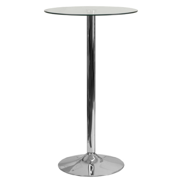 Flash Furniture CH-3-GG Table 23-3/4" Dia. X 41-3/4"H Dining Height