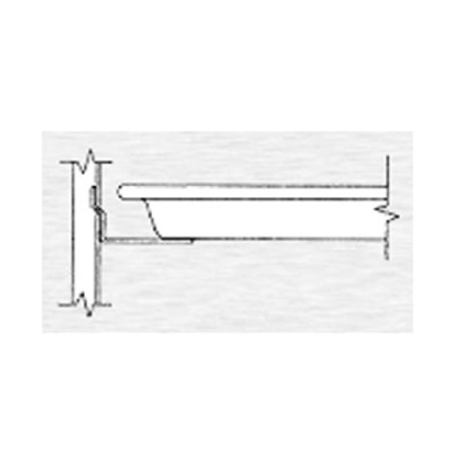 Continental Refrigerator 50-P008AB Pan Slide Assembly Half Section For 18 X 26 Or (2) 18 X 14 Pans On 3" Centers