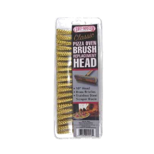 Chef Master 90046 Chef-Master™ Grill Brush Replacement Head For 9004110" Head With Brass Bristles