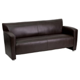 Flash Furniture 222-3-BN-GG Hercules Majesty Series Reception Sofa 68-1/2"W X 30"D X 31-1/4"H