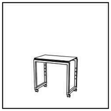 Bauscher Hepp VE-51004 - Venta® Buffet Table, Stage 50 XS, On Castors With Integrated Height Adjustment