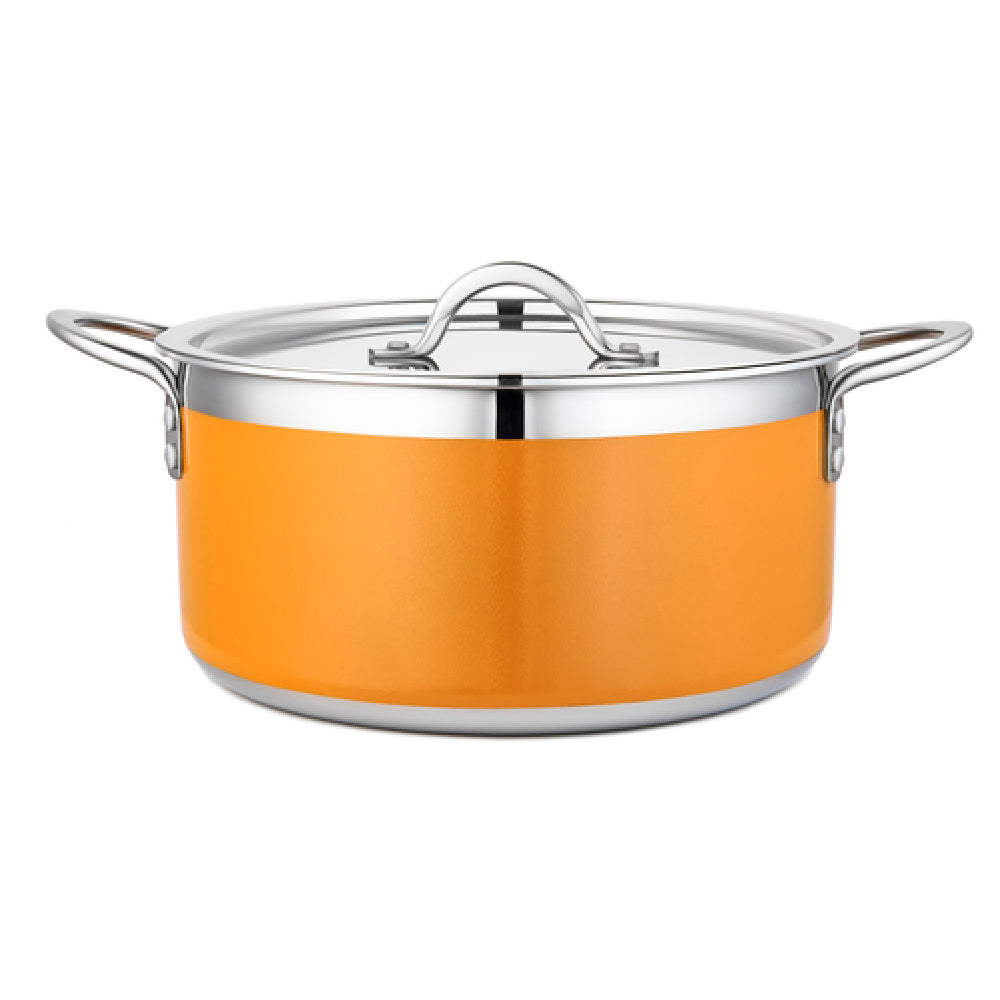 Bon Chef 71303-CF2-O Country French X Pot 5 Qt. 22 Oz. 10-1/8" Dia. X 4-3/4"H