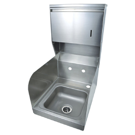 BK Resources BKHS-W-SS-SS-TD Space Saver Hand Sink Wall Mount 9" Wide X 9" Front-to-back X 5" Deep Bowl