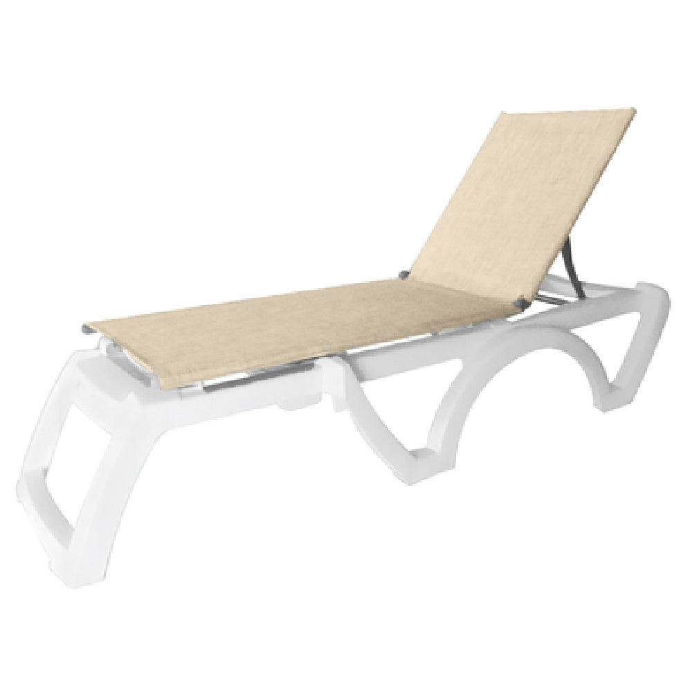 Grosfillex US115004 Jamaica Beach Chaise Stackable Without Arms