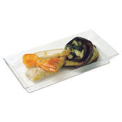 JB Prince R594 C - Comatec Disposable Appetizer Plate, 5"L X 2-1/4"W, Rectangular