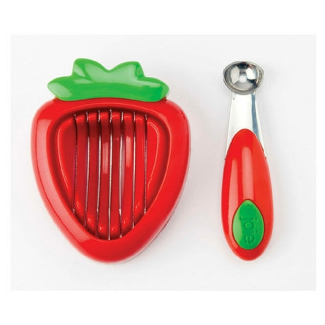 Harold Import Co. 87312 Joie Strawberry Huller & Slicer Tools Set Includes (1) Huller (1) Slicer