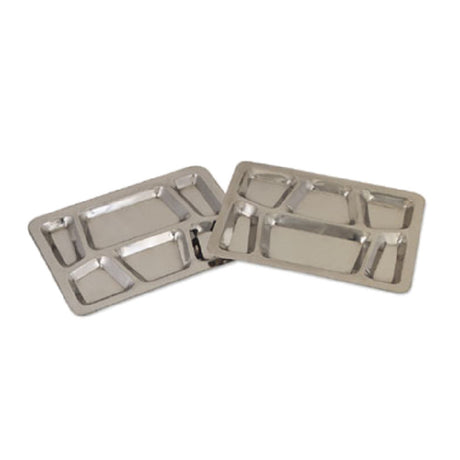 Alegacy Foodservice Products 1216SS Mess Tray 12" X 16" 6-compartment