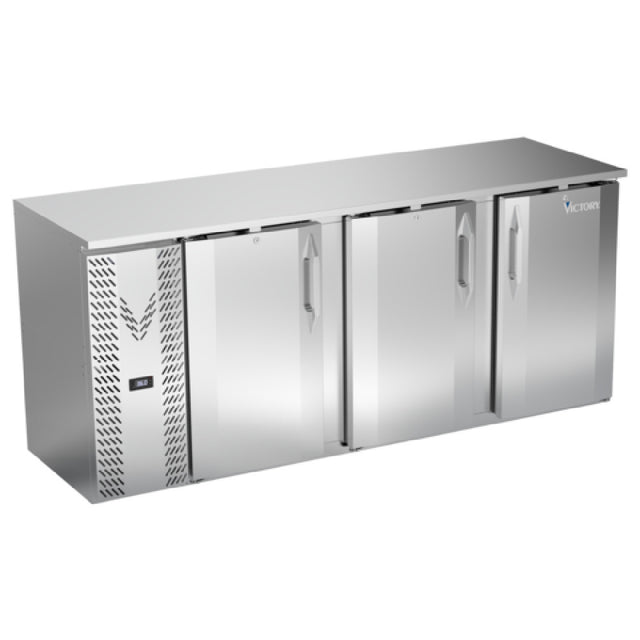 Victory VBBN78HC-S - Back Bar Refrigerator, Two-section, 78"W X 26-1/8"D X 34"H