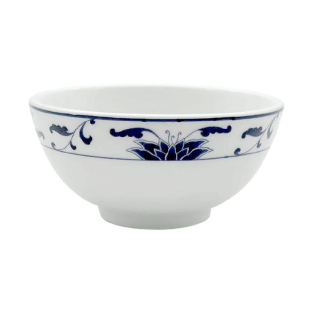Cameo China 255-89 Blue Lotus Rice Bowl 7 Oz. (210 Ml) 4" Dia. X 2"H (10 Cm X 5.1 Cm)