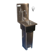 Winholt WHPS1110-WM - Pedestal Hand Sink, 16 Gauge Type Stainless Steel, 12"W X 11"D OA