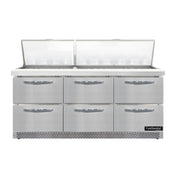 Continental Refrigerator D72N30M-FB-D Designer Line Mighty Top Sandwich Unit Front Breather