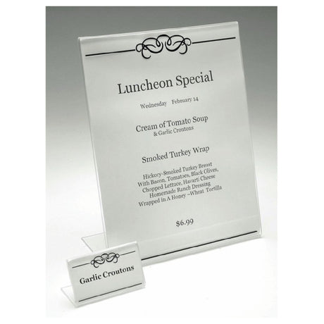 Hubert 22368 - Sign Holder, 3-1/2" X 1-1/2" X 2"H, Rectangular