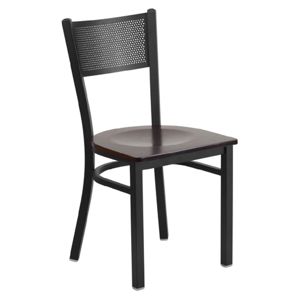 Flash Furniture XU-DG-60115-GRD-WALW-GG Hercules Series Restaurant Chair Metal Back With Grid Design