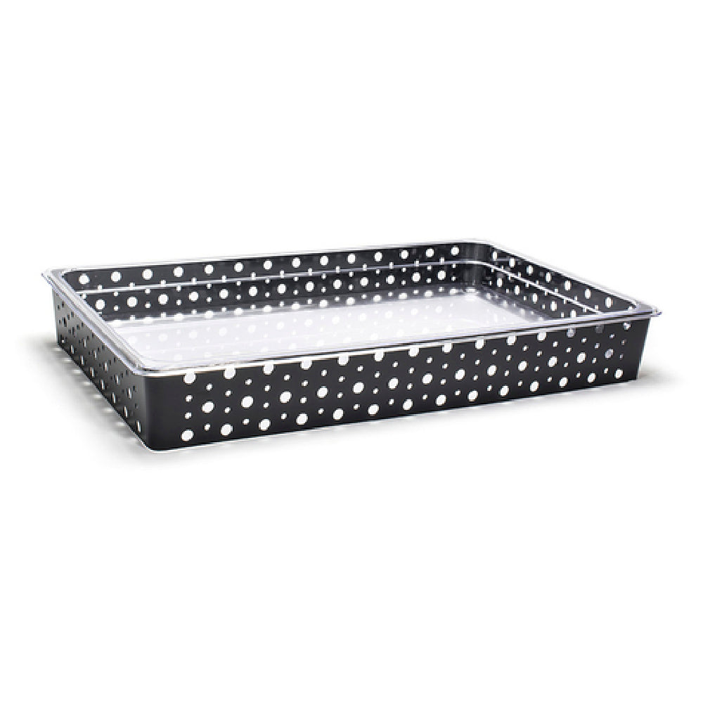 FOH BHO071BKI20 Full Size Dots Housing/Pan Set Shallow Matte Black Includes One BHO066BKI20 Full Size Dots Housing Shallow Matte Black