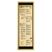 Menu Solutions WDSTR-BD Menu Board Holds 4-1/4" X 14" Insert Double Panel