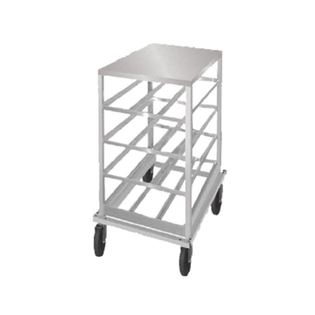 Advance Tabco CRSS10-54 Can Rack Low-profile Mobile Design With Stainless Steel Top