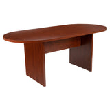 Flash Furniture GC-TL1035-CHR-GG Conference Table 6 Foot Smooth Laminate Top