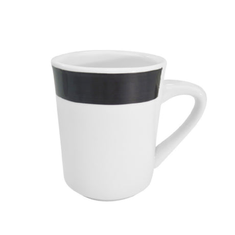 CAC China R-17-BLK Rainbow Tierra Mug 8 Oz. 3-1/8" Dia. X 4"H