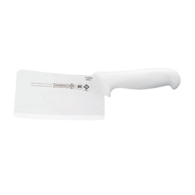 Mundial W5550-6 - Cleaver, 6" X 3", Molded White Polypropylene Sanitized Handle