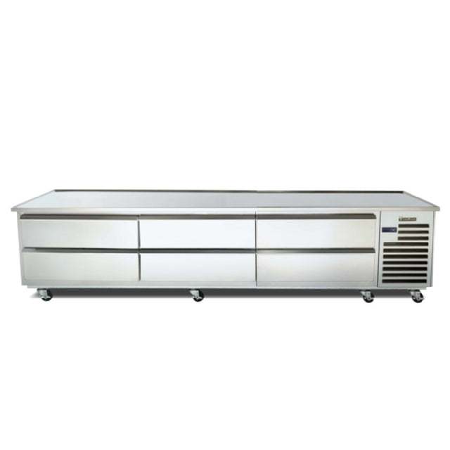 Traulsen TE096HT Spec-Line Refrigerated Equipment Stand 96" Long (12) 12" X 20" X 6" Deep Pan Capacity